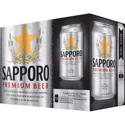 Sapporo premium Beer 12pk